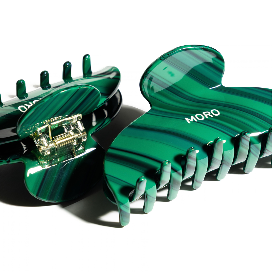 MORO Malachite Hair Claw Clip