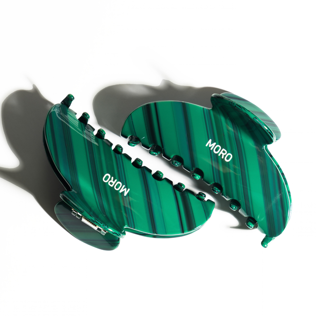 MORO Malachite Hair Claw Clip